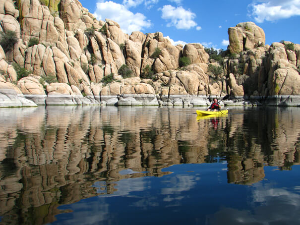 Kayak on Watson Lake