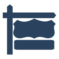 Realty executives yard sign icon