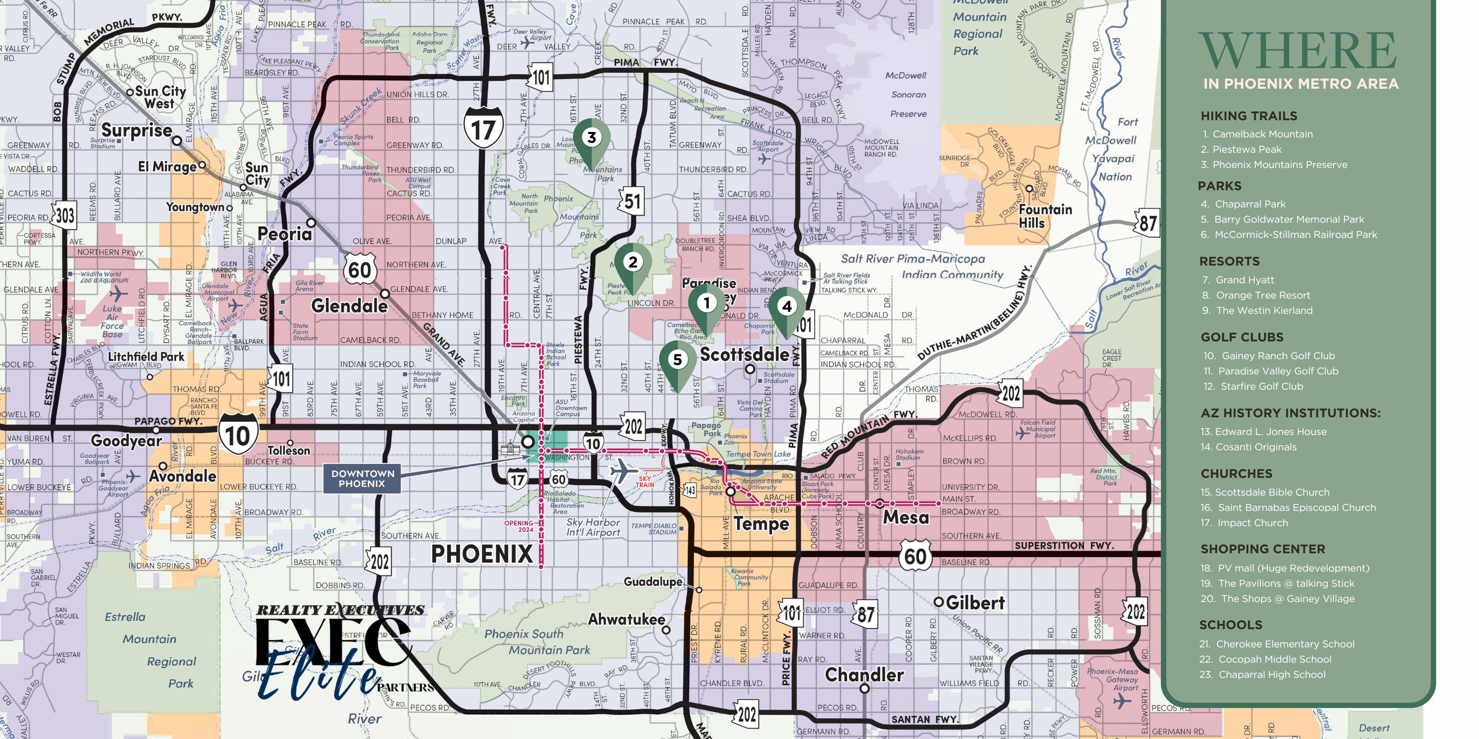 Phoenix Metro Map
