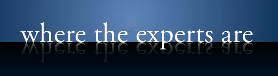 where the experts are