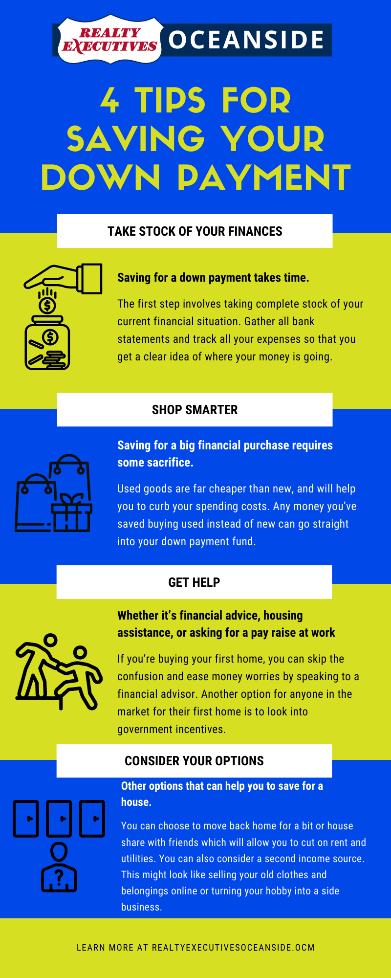 Ways to save sale for a down payment