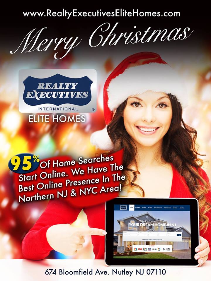 Merry Christmas From Realty Executives Elite Homes in Nutley NJ