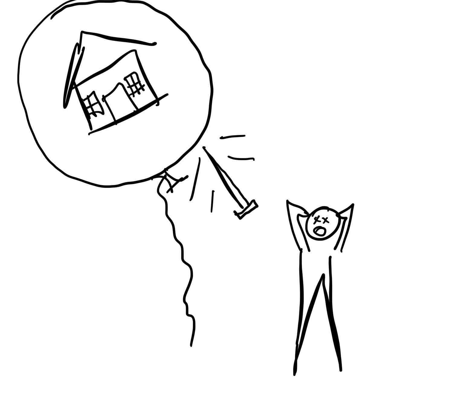 Housing Bubble stick diagram