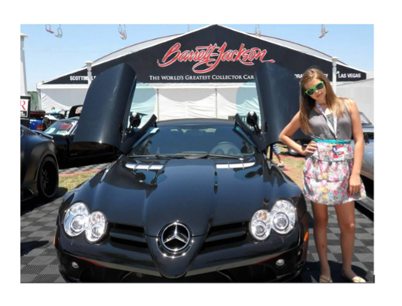 DeniseVDB.com daughter at Barrett-Jackson event